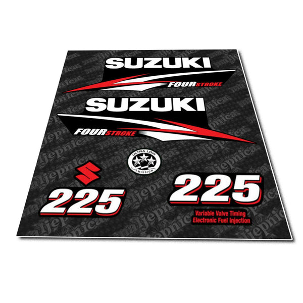 Suzuki 225 Four Stroke Outboard Decal Sticker Set