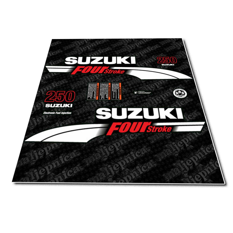 Suzuki 250 Four Stroke (2004) Outboard Decal Sticker Set