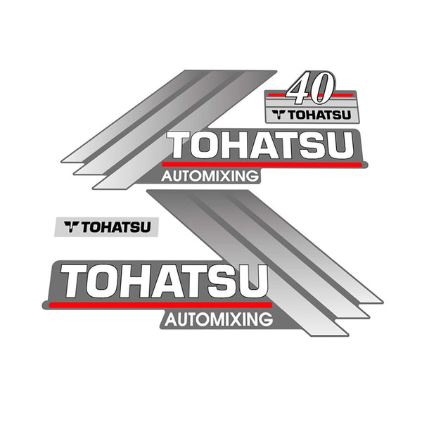Tohatsu 40 (2004) Outboard Decal Sticker Set