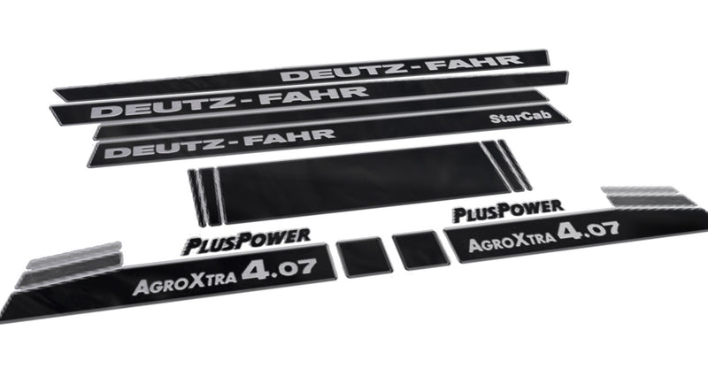 Deutz Fahr AgroXtra 4.07 Aftermarket Replacement Tractor Decal (Sticker) Set