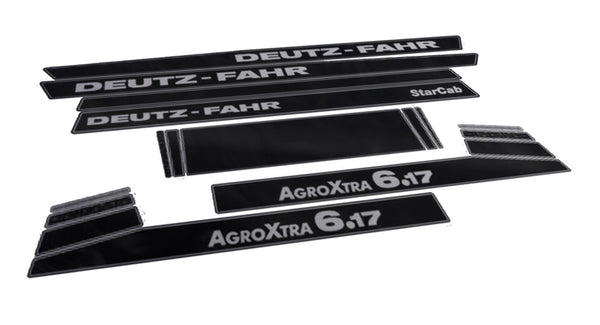 Deutz Fahr AgroXtra 6.17 Star Cab Aftermarket Replacement Tractor Decal (Sticker) Set