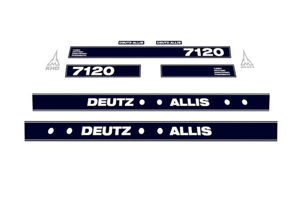 Deutz Allis 7120 Aftermarket Replacement Tractor Decal (Sticker) Set