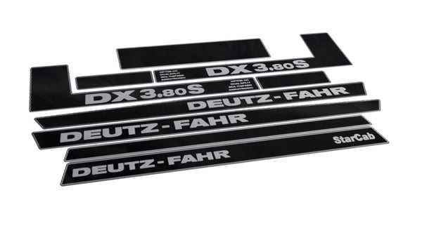 Deutz Fahr DX 3.80S Star Cab Aftermarket Replacement Tractor Decal (Sticker) Set