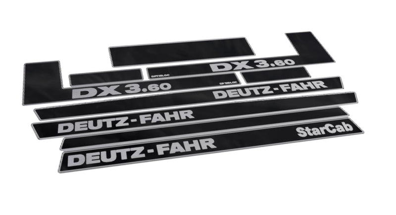 Deutz Fahr DX 3.60 Star Cab Aftermarket Replacement Tractor Decal (Sticker) Set