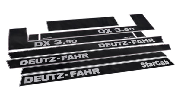 Deutz Fahr DX 3.90 Star Cab Aftermarket Replacement Tractor Decal (Sticker) Set