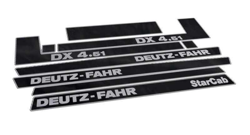 Deutz Fahr DX 4.51 Star Cab Aftermarket Replacement Tractor Decal (Sticker) Set