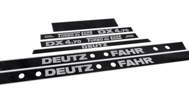 Deutz Fahr DX 4.70 Turbo DeLuxe Aftermarket Replacement Tractor Decal (Sticker) Set