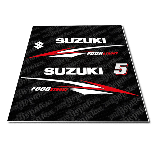 Suzuki 5 Four Stroke (2004) Outboard Decal Sticker Set