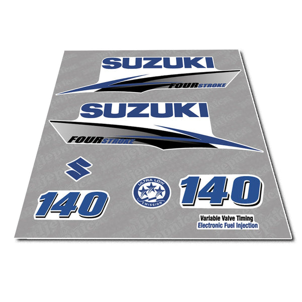 Suzuki 140 Four Stroke (2010) Outboard Decal Sticker Set