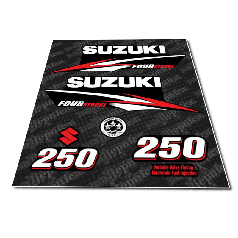 Suzuki 250 Four Stroke Outboard Decal Sticker Set