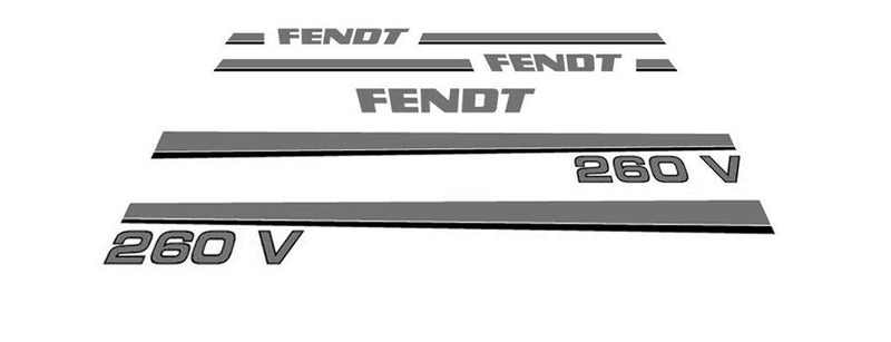 Fendt 260 V Aftermarket Replacement Tractor Decal Sticker Set