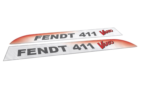 Fendt 411 Vario Aftermarket Replacement Tractor Decal Sticker Set