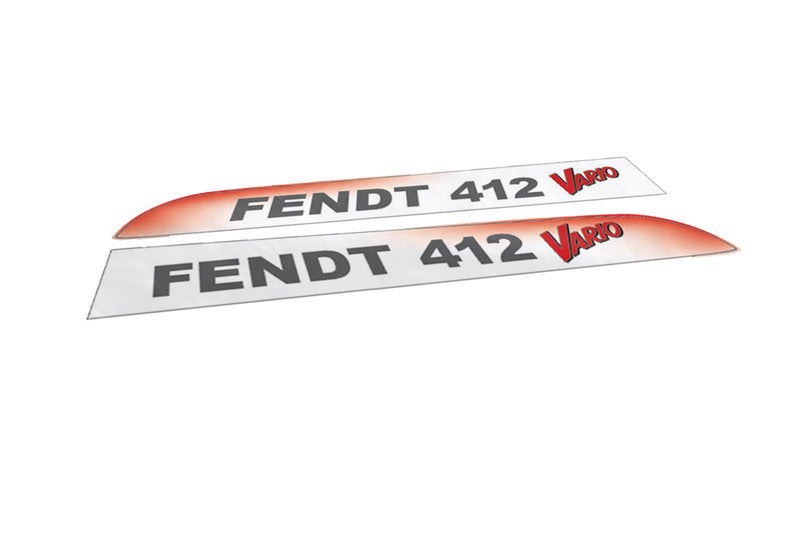 Fendt 412 Vario Aftermarket Replacement Tractor Decal Sticker Set