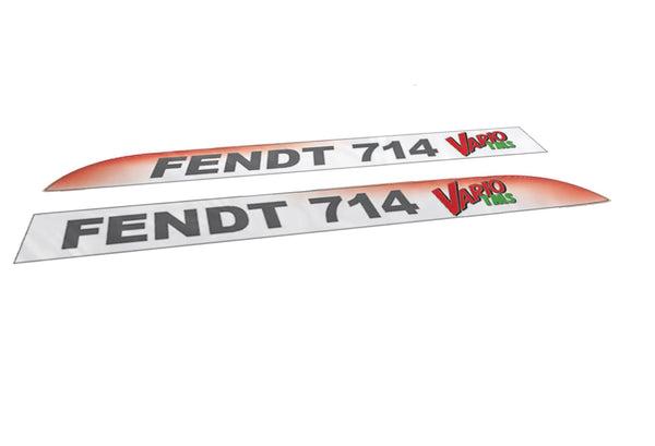 Fendt 714 Vario TMS Aftermarket Replacement Tractor Decal Sticker Set