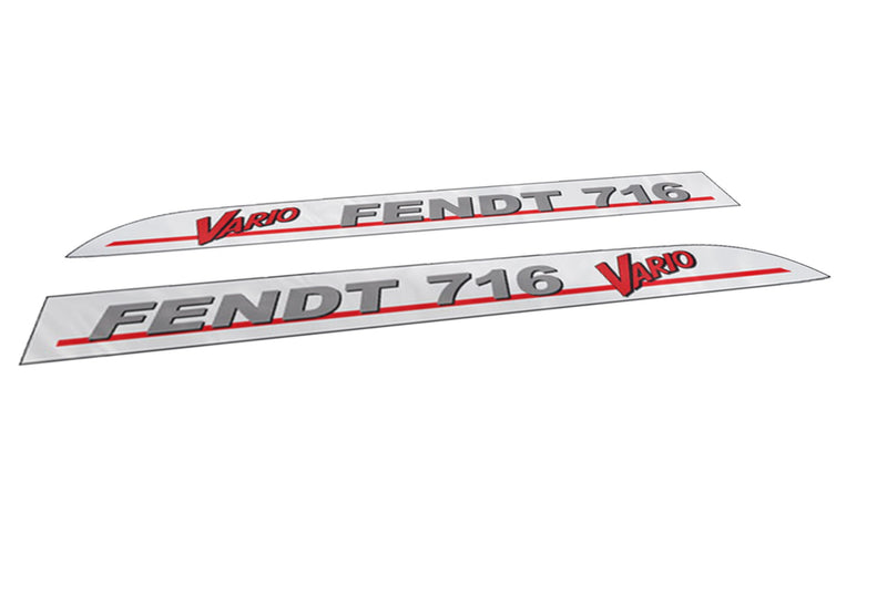 Fendt 716 Vario Aftermarket Replacement Tractor Decal Sticker Set