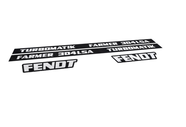 Fendt Farmer 304 LSA Turbomatik Aftermarket Replacement Tractor Decal Sticker Set