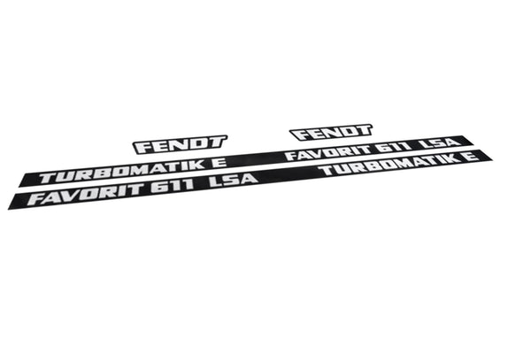 Fendt Favorit 611 LSA Turbomatik E Aftermarket Replacement Tractor Decal Sticker Set