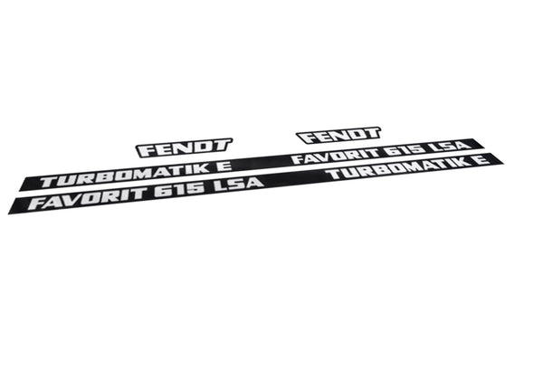 Fendt Favorit 615 LSA Turbomatik E Aftermarket Replacement Tractor Decal Sticker Set