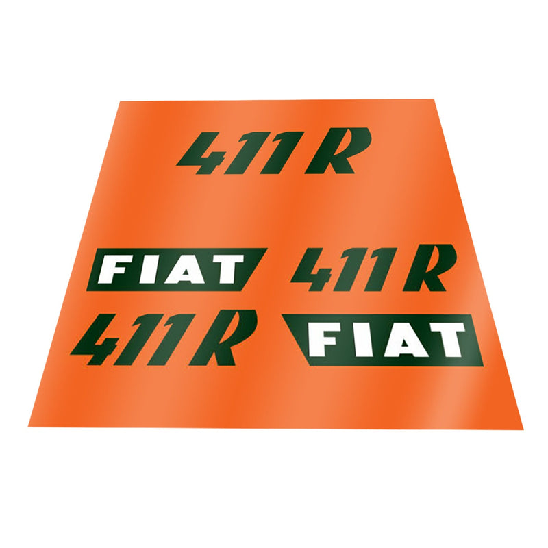 Fiat 411 R Aftermarket Replacement Tractor Decal Sticker Set