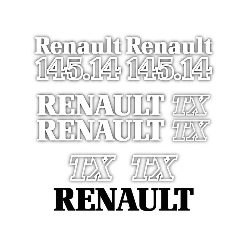 Renault 145.14 TX Aftermarket Replacement Tractor Decal Sticker Set