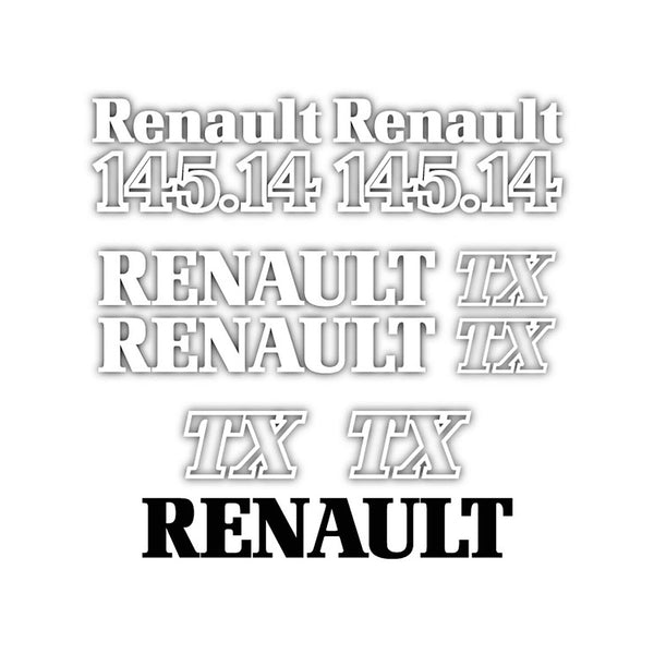 Renault 145.14 TX Aftermarket Replacement Tractor Decal Sticker Set