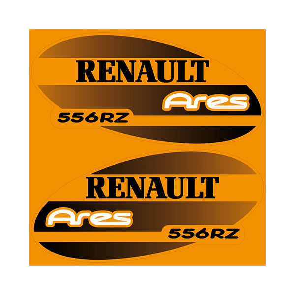 Renault 556 RZ Ares Aftermarket Replacement Tractor Decal Sticker Set