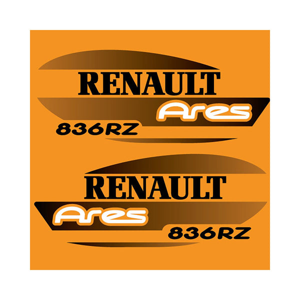 Renault 836 RZ Ares Aftermarket Replacement Tractor Decal Sticker Set