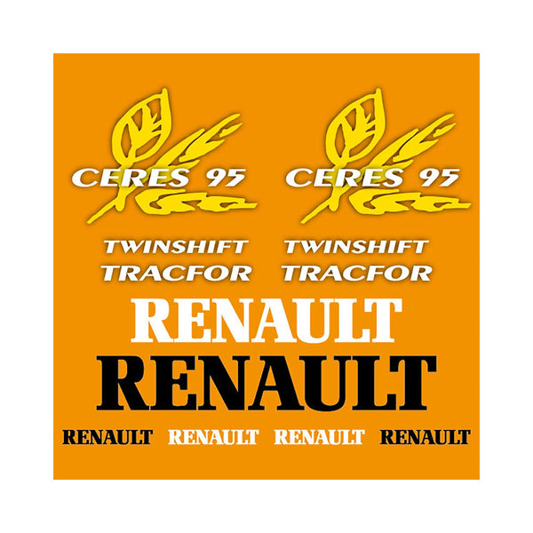 Renault Ceres 95 Aftermarket Replacement Tractor Decal Sticker Set