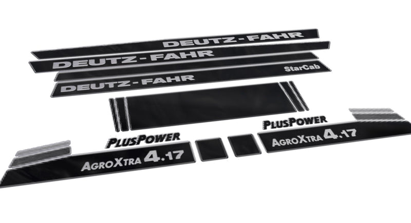 Deutz Fahr AgroXtra 4.17 Aftermarket Replacement Tractor Decal (Sticker) Set