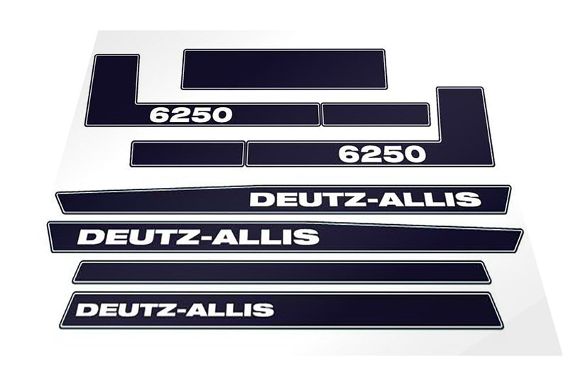 Deutz Allis 6250 Aftermarket Replacement Tractor Decal (Sticker) Set