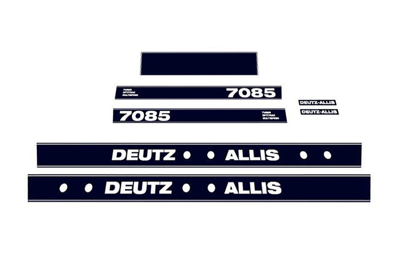 Deutz Allis 7085Aftermarket Replacement Tractor Decal (Sticker) Set