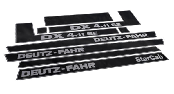 Deutz Fahr DX 4.11 SE Star Cab Aftermarket Replacement Tractor Decal (Sticker) Set