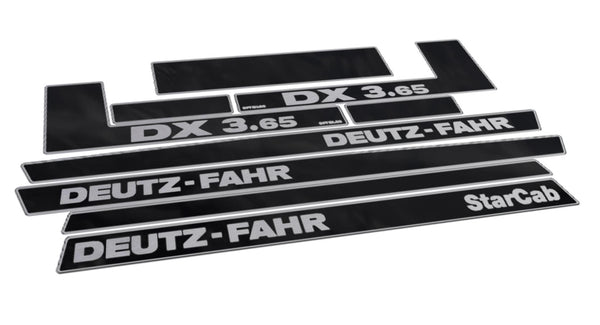 Deutz Fahr DX 3.65 Star Cab Aftermarket Replacement Tractor Decal (Sticker) Set