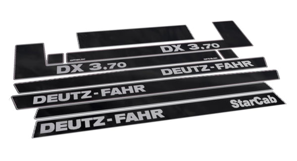 Deutz Fahr DX 3.70 Star Cab Aftermarket Replacement Tractor Decal (Sticker) Set