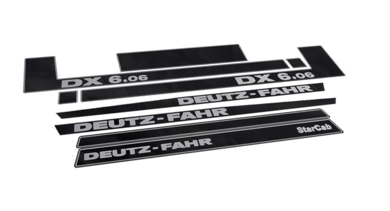 Deutz Fahr DX 6.06 Star Cab Aftermarket Replacement Tractor Decal (Sticker) Set