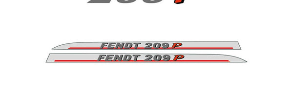 Fendt 209 P Aftermarket Replacement Tractor Decal Sticker Set