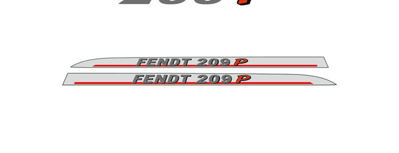 Fendt 209 P Aftermarket Replacement Tractor Decal Sticker Set