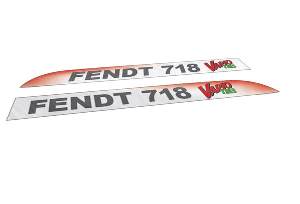 Fendt 718 Vario TMS Aftermarket Replacement Tractor Decal Sticker Set