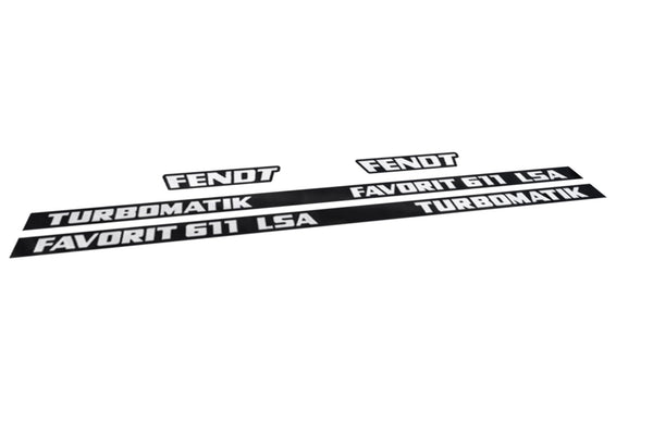 Fendt Favorit 611 LSA Turbomatik Aftermarket Replacement Tractor Decal Sticker Set