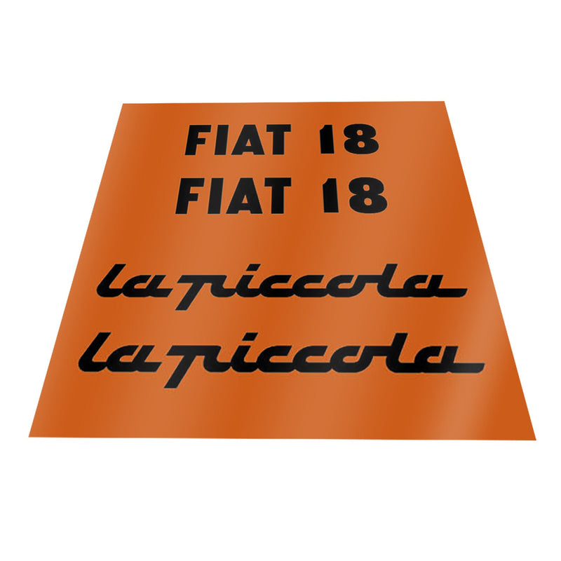 Fiat 18 La Piccola Aftermarket Replacement Tractor Decal Sticker Set