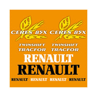 Renault Ceres 85X Aftermarket Replacement Tractor Decal Sticker Set