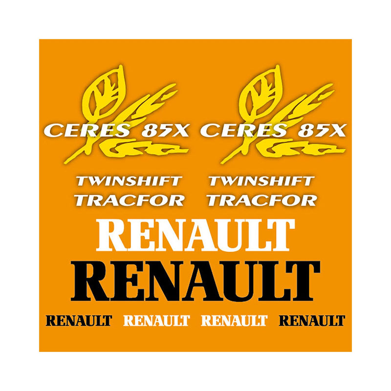 Renault Ceres 85X Aftermarket Replacement Tractor Decal Sticker Set