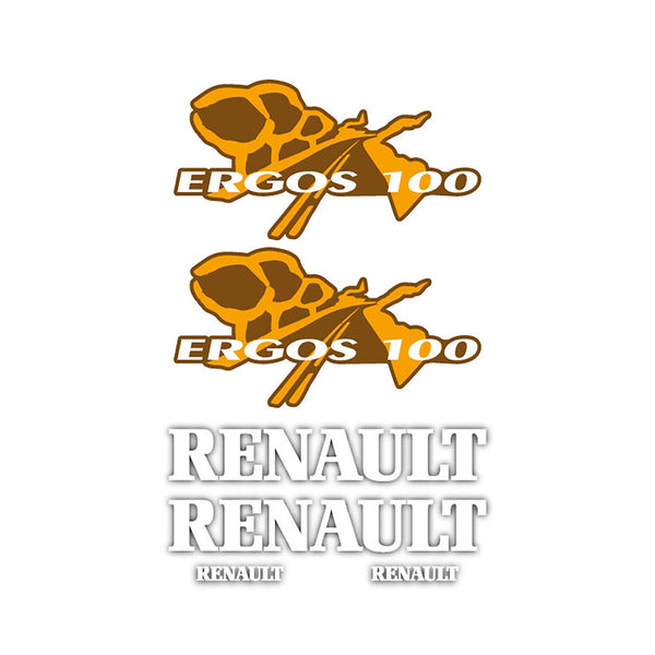 Renault Ergos 100 Aftermarket Replacement Tractor Decal Sticker Set