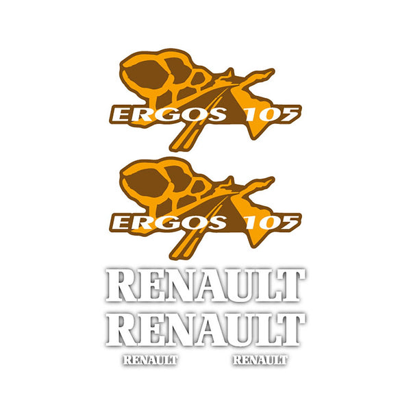 Renault Ergos 105 Aftermarket Replacement Tractor Decal Sticker Set