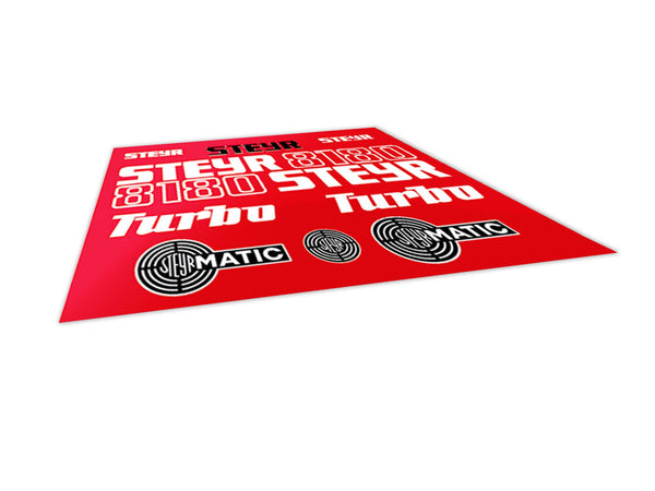 Steyr 8180 Turbo Aftermarket Replacement Tractor Decal (Sticker) Set