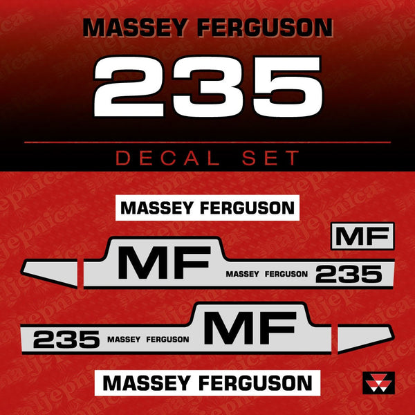 Massey Ferguson 235 Aftermarket Replacement Tractor Decal (Sticker) Set