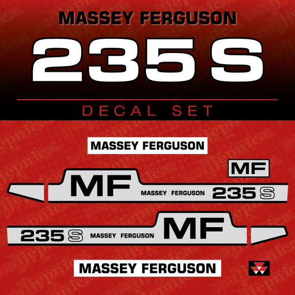 Massey Ferguson 235S Aftermarket Replacement Tractor Decal (Sticker) Set