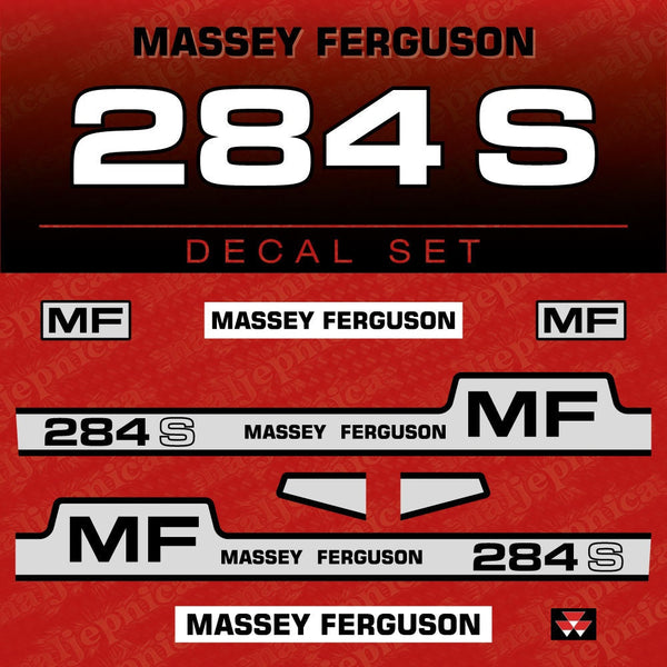 Massey Ferguson 284S Aftermarket Replacement Tractor Decal (Sticker) Set