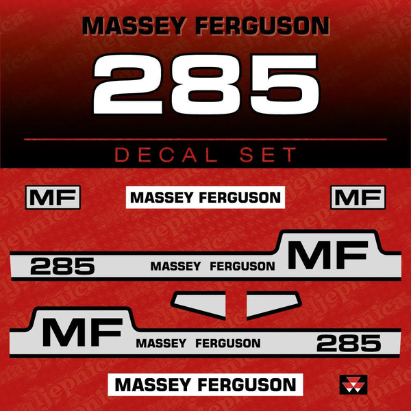 Massey Ferguson 285 Aftermarket Replacement Tractor Decal (Sticker) Set