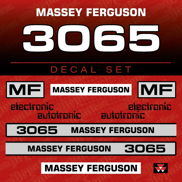 Massey Ferguson 3065 Aftermarket Replacement Tractor Decal (Sticker) Set